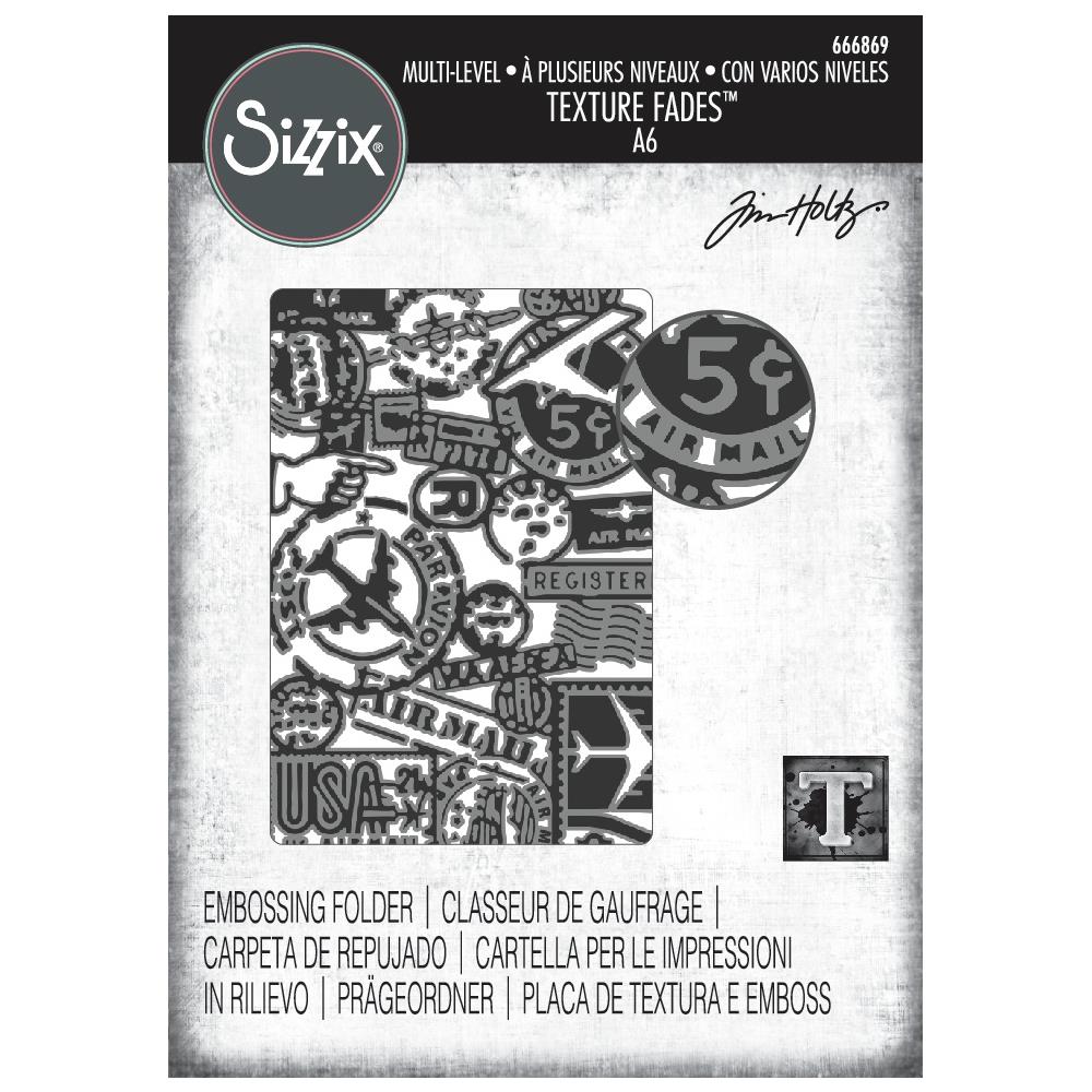 Tim Holtz - Embossing Folder - Multi-level - Vault Airmail
