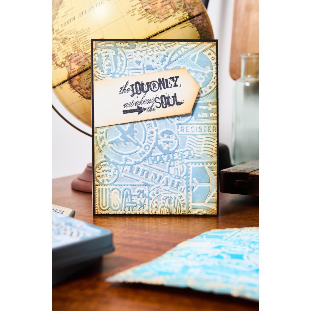 Tim Holtz - Embossing Folder - Multi-level - Vault Airmail