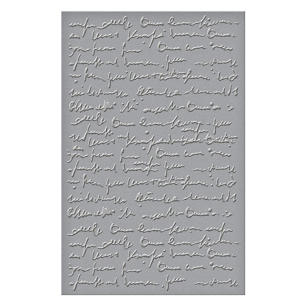 Spellbinders - Dina Wakley - 3D embossing Folder - Scribbled letter