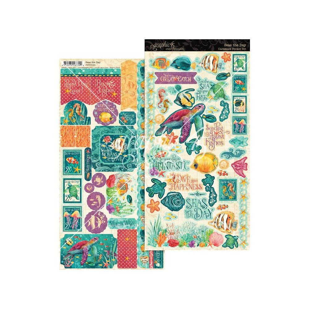 Graphic 45 - Seas the day - Stickers- 12 x 12"