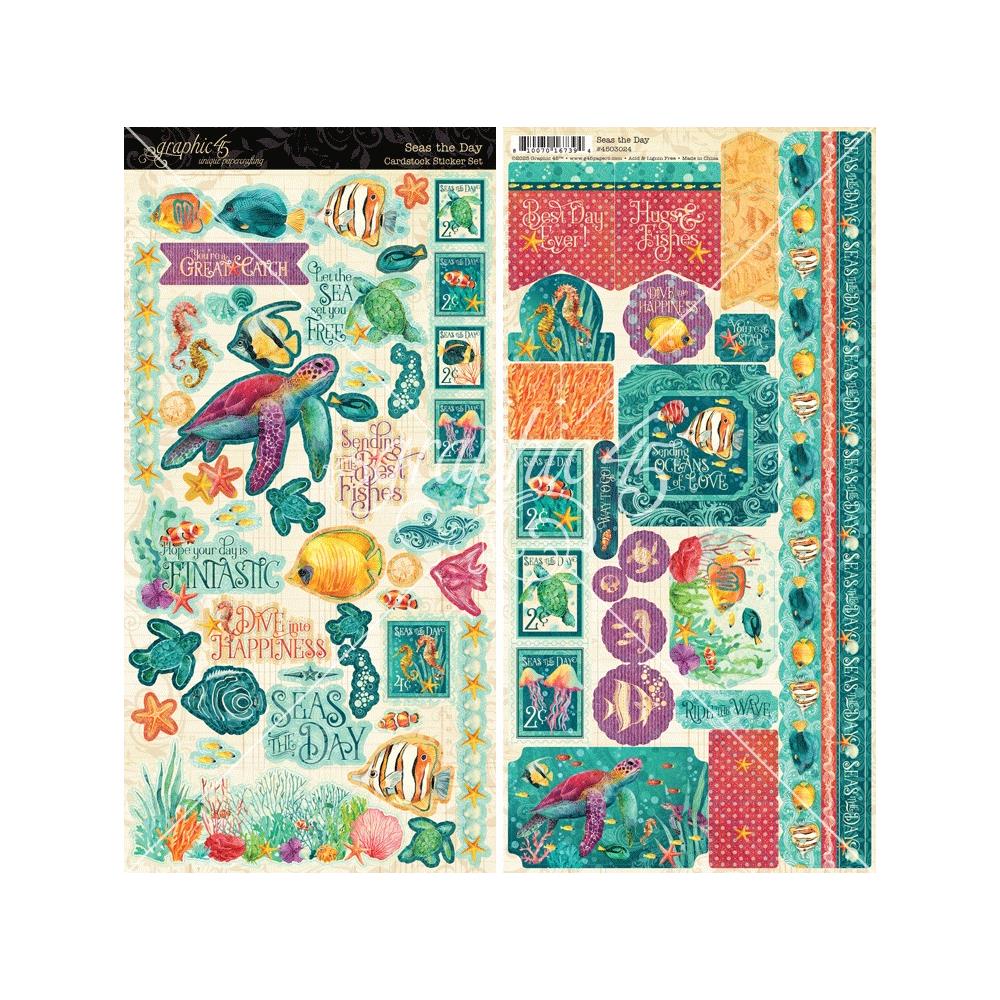 Graphic 45 - Seas the day - Stickers- 12 x 12"