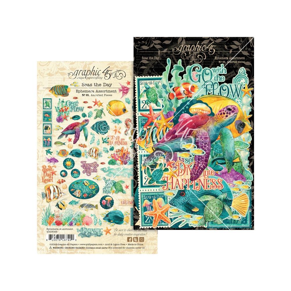 Graphic 45 - Seas the day - Ephemera Die Cuts