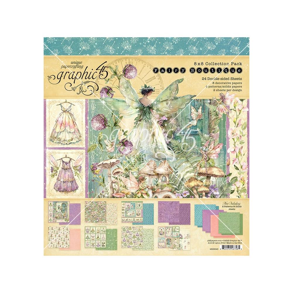 Graphic 45 - Fairy Boutique - Paper Pad 8x8"