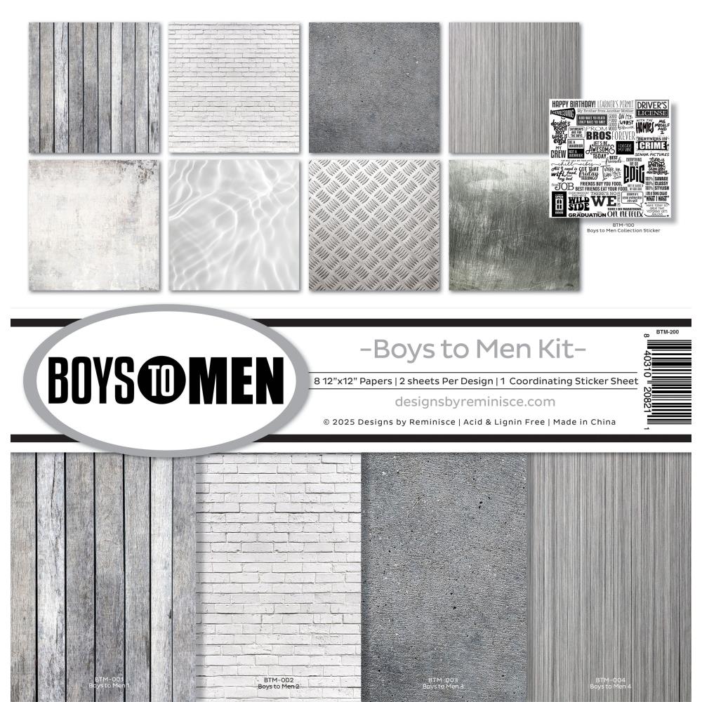 Reminisce - Boys to Men - Collection Kit  - 12x12"