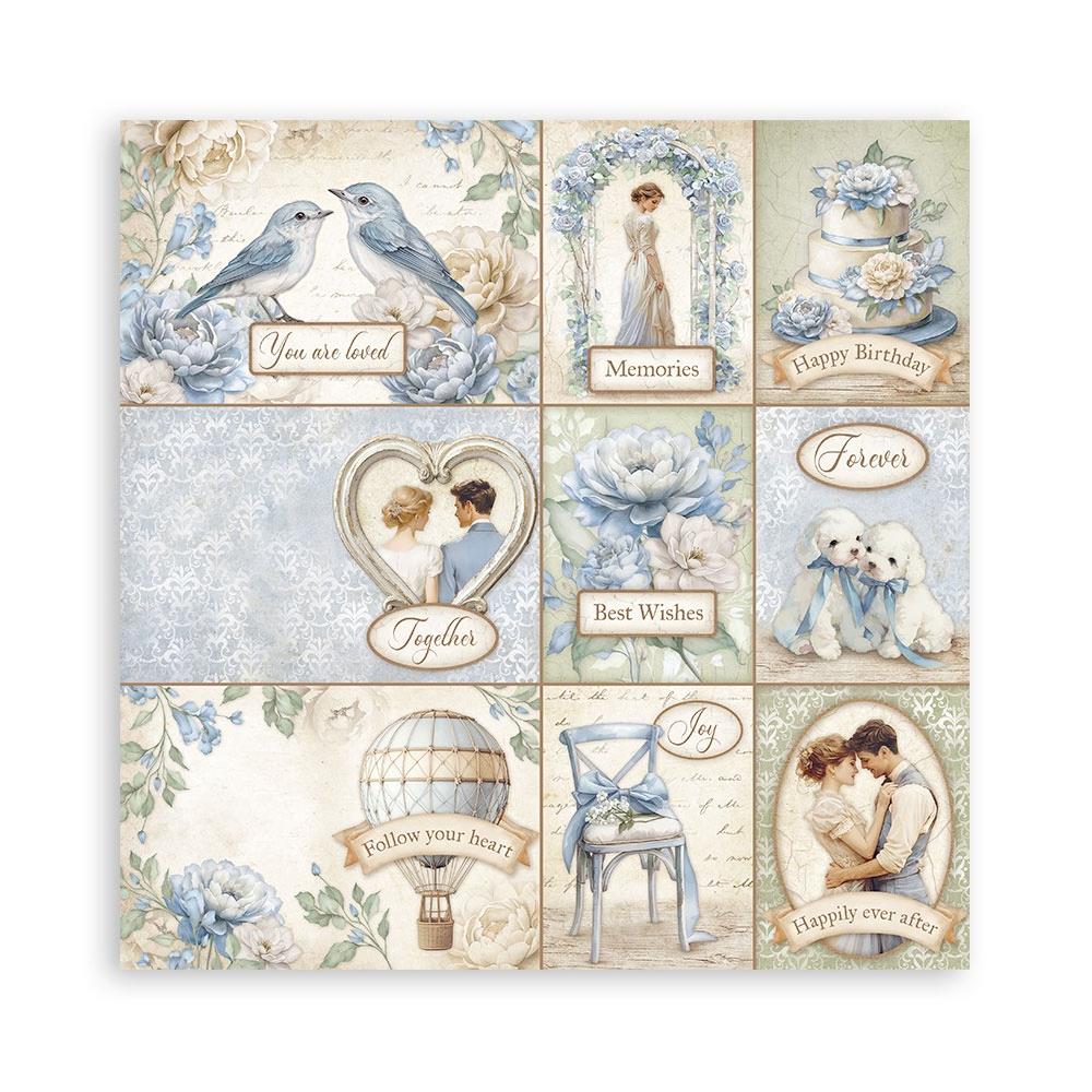 Stamperia - Timeless  - Cards pattern  12 x 12"