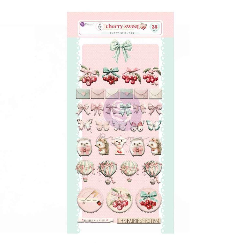 Prima - Cherry Sweet - Puffy Stickers