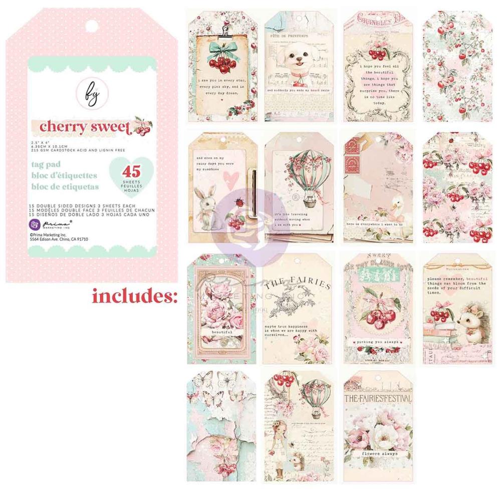 Prima - Cherry Sweet - Tag Pad