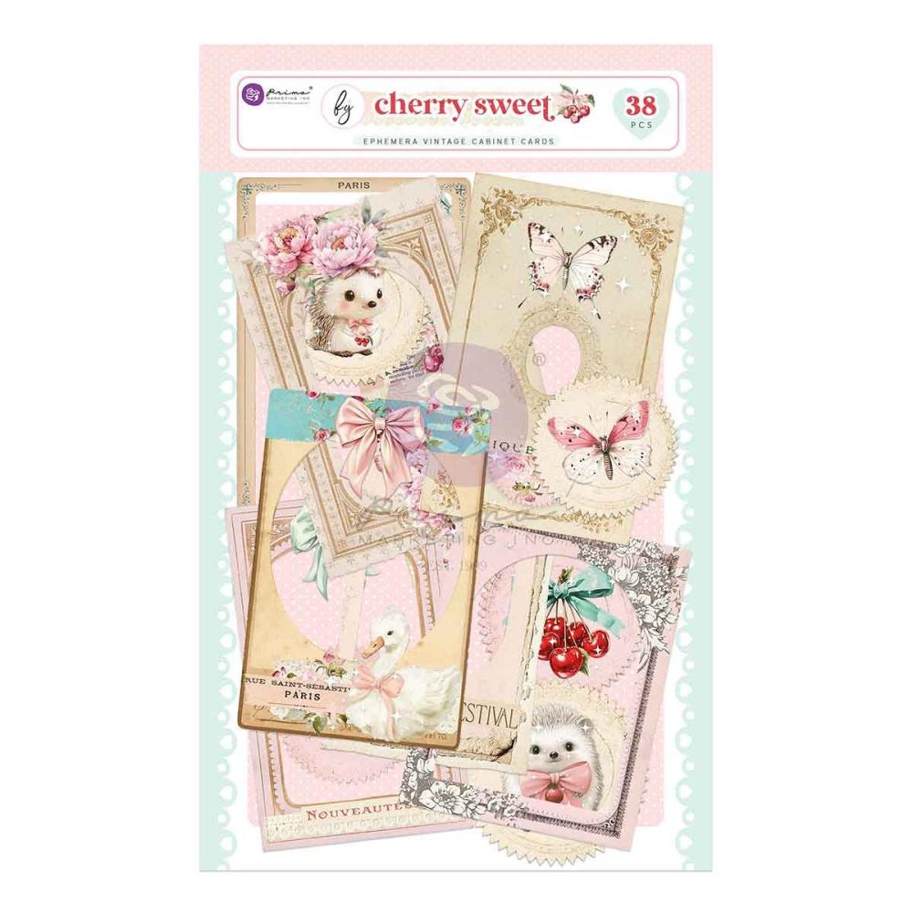 Prima - Cherry Sweet - Cabinet Ephemera Cards