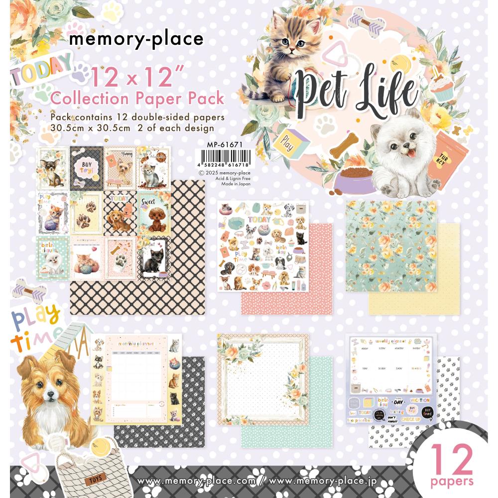 Asuka Studio - Memory Place - Pet Life Collection pack -  12 x 12"