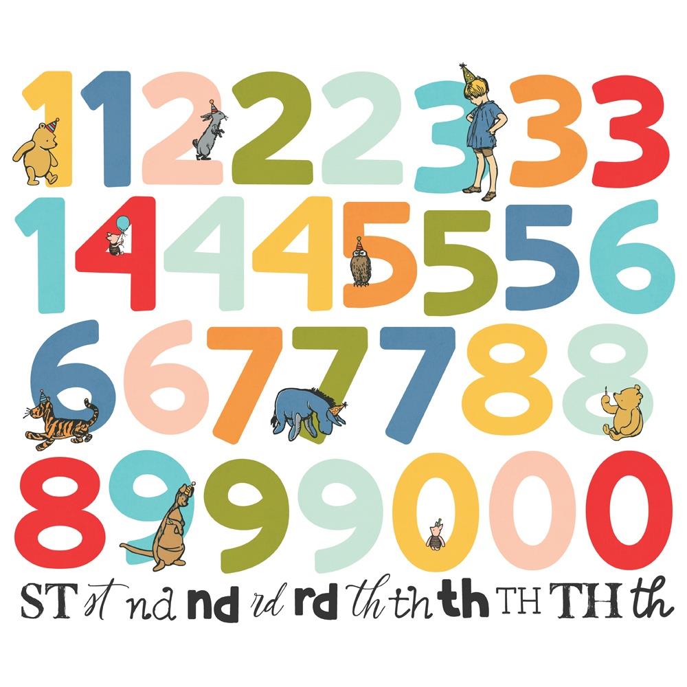 Simple Stories - Classic Pooh Birthday - Bits and pieces - Numbers