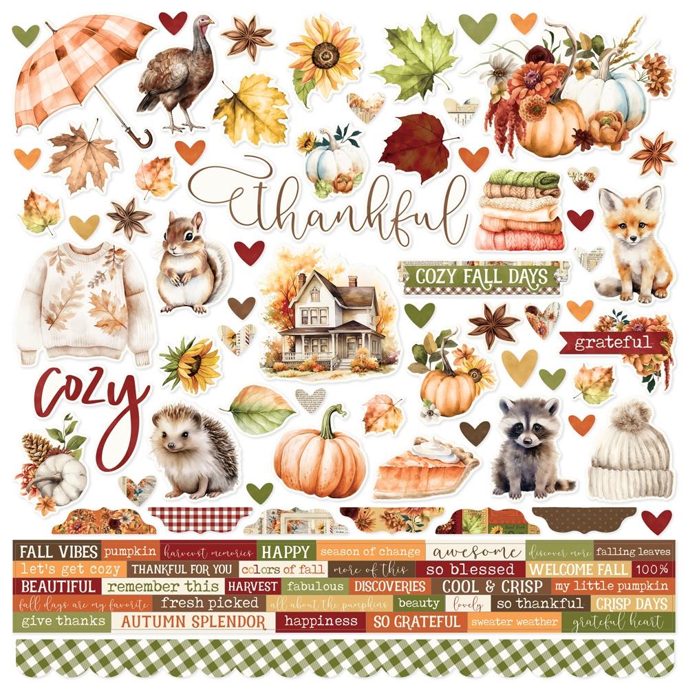 Simple Stories - Autumn Breeze - Cardstock Stickers - 12 x 12"