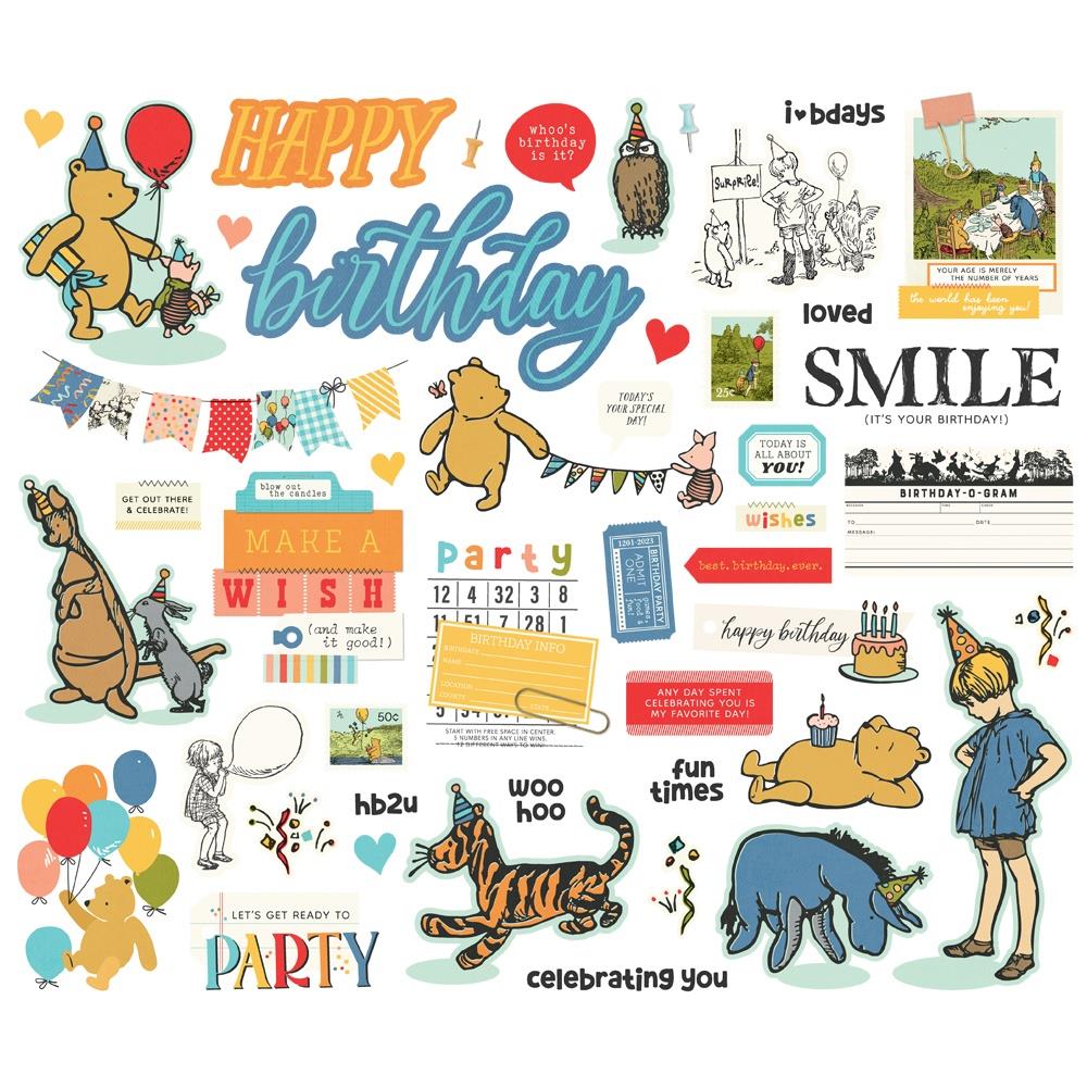 Simple Stories - Classic Pooh Birthday - Bits and pieces