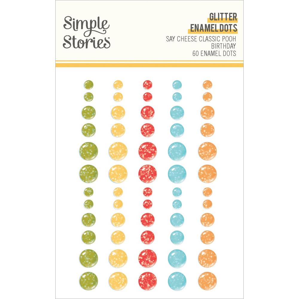 Simple Stories - Classic Pooh Birthday - Enamel Glitter Dots