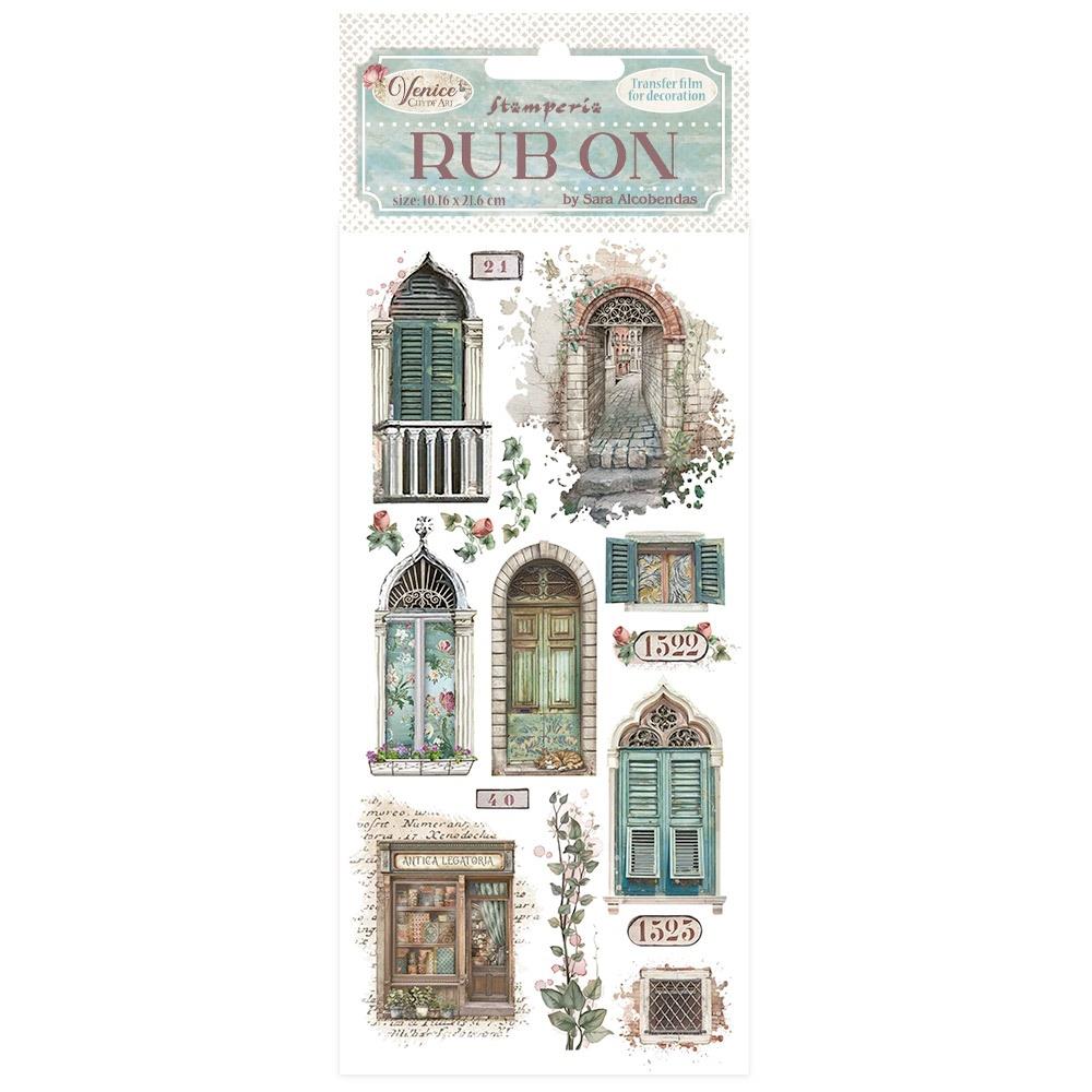 Stamperia - Rub Ons - Venice City of Art - Doors and windows