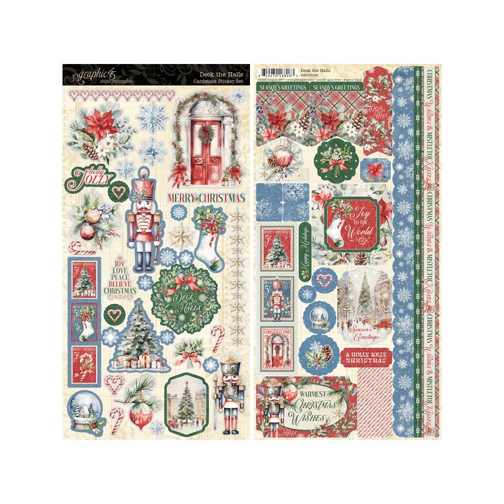 Graphic 45 - Deck The Halls - Sticker Set