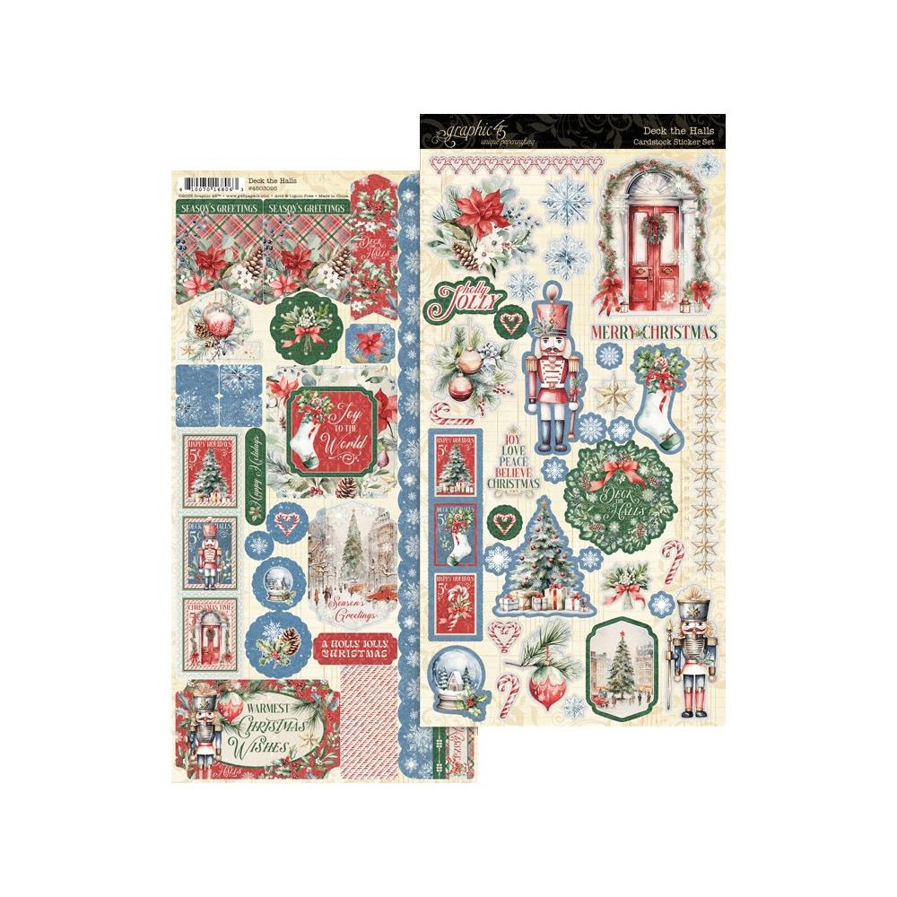 Graphic 45 - Deck The Halls - Sticker Set