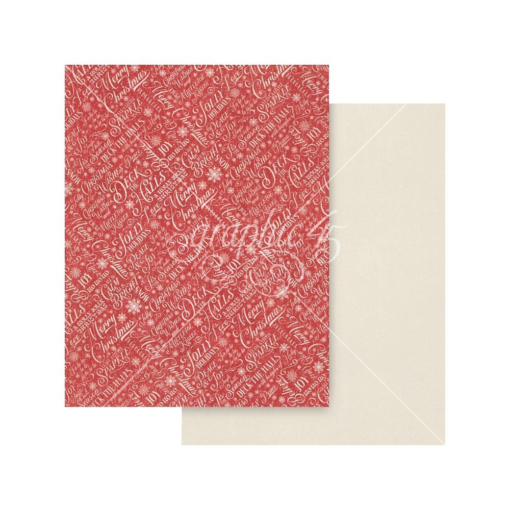 Graphic 45 -  Deck The Halls - Patterns & Solids Paper Pad - 8,5 x 11"