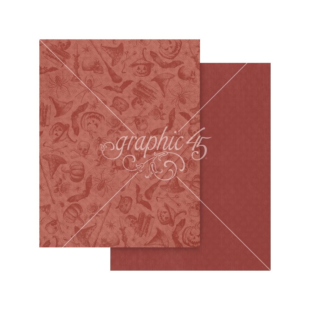 Graphic 45 - Ghostly Greetings - Patterns & Solids Paper Pad - 8,5 x 11"