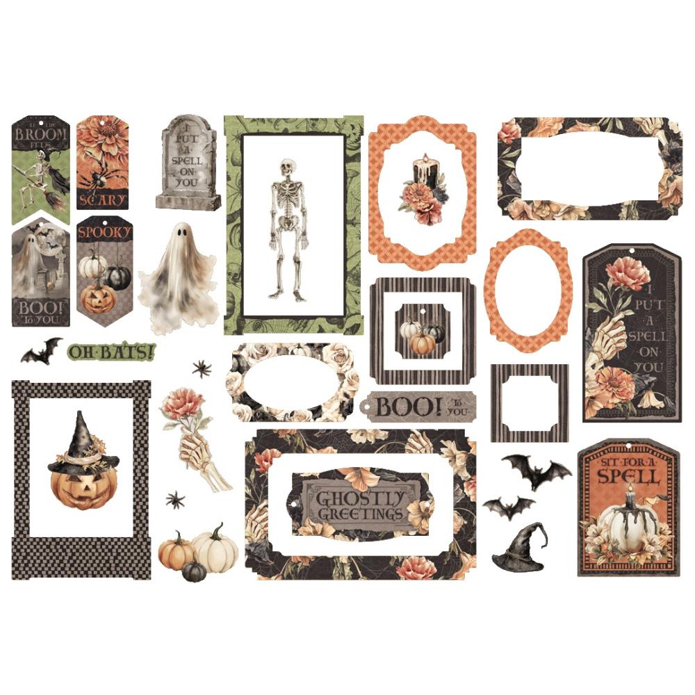 Graphic 45 - Ghostly Greetings - Tags & Frames