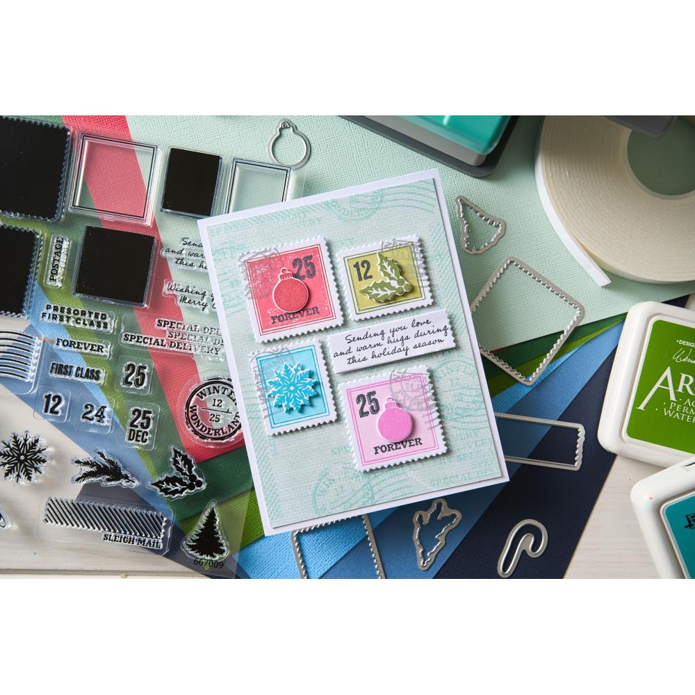 Sizzix - 49 & Market - Framelits dies & clear stamp - Special Delivery