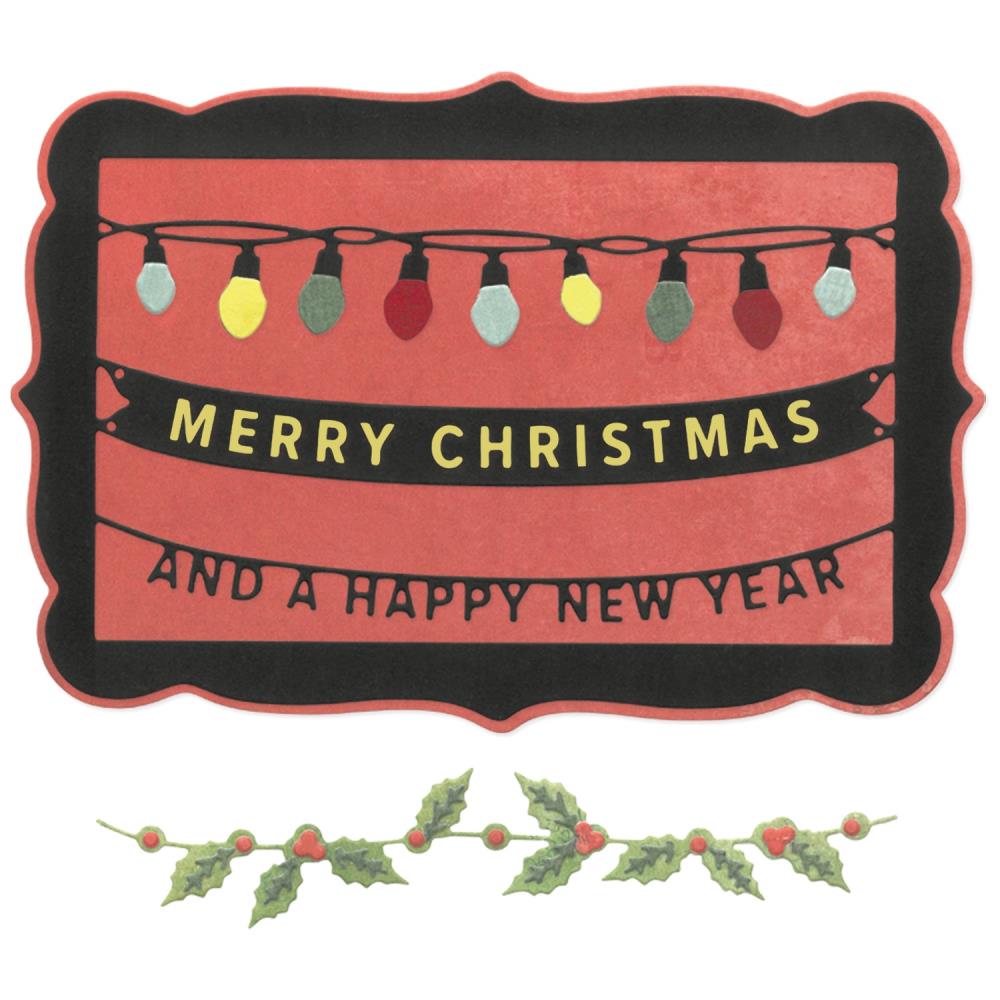 Sizzix/ 49 and Market - Snap & Swap -Thinlits  Dies - Merry Christmas