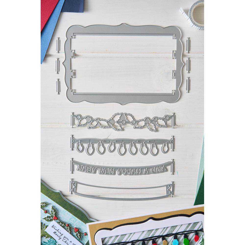 Sizzix/ 49 and Market - Snap & Swap -Thinlits  Dies - Merry Christmas