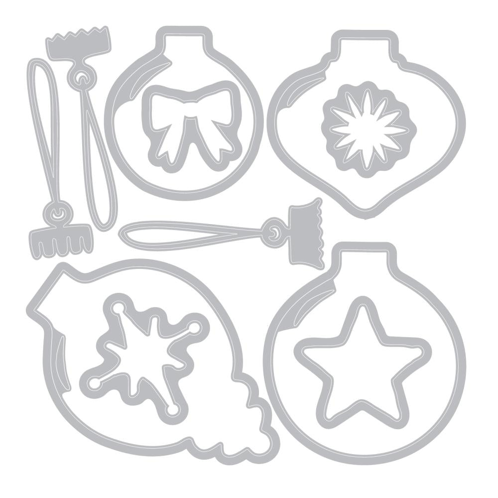 Sizzix - 49 & Market - Framelits dies & clear stamp - Baubles