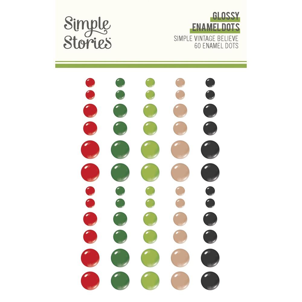 Simple Stories - Simple Vintage Believe - Glitter Enamel Dots
