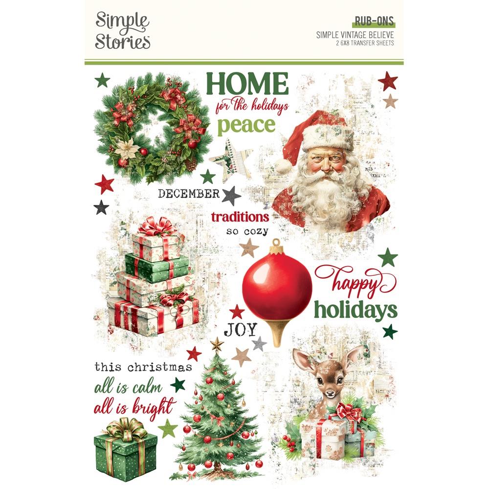 Simple Stories - Simple Vintage Believe - Rub On Transfers