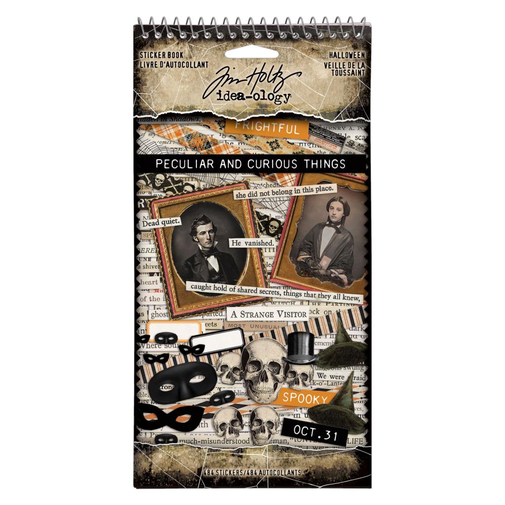 Tim Holtz - Idea-ology - Halloween- Peculiar And Curious Things - Sticker Book