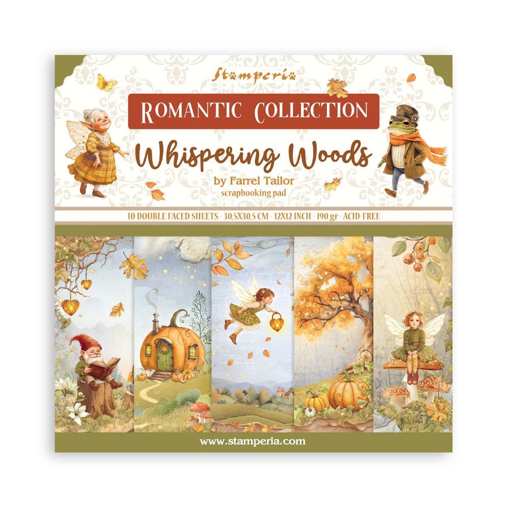 Stamperia  - Whispering woods - Paper Pad 12 x 12" (10ark)