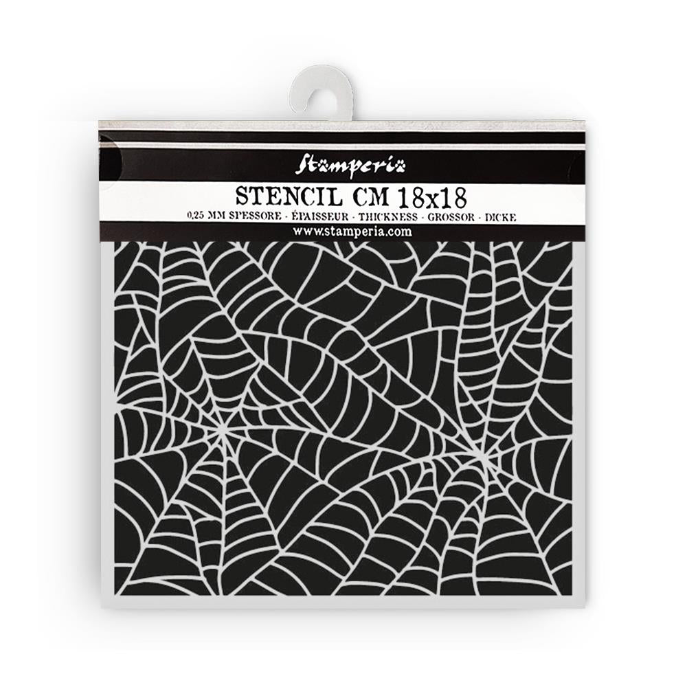Stamperia - Whispering woods - Stencil - Spider pattern 18 x 18cm