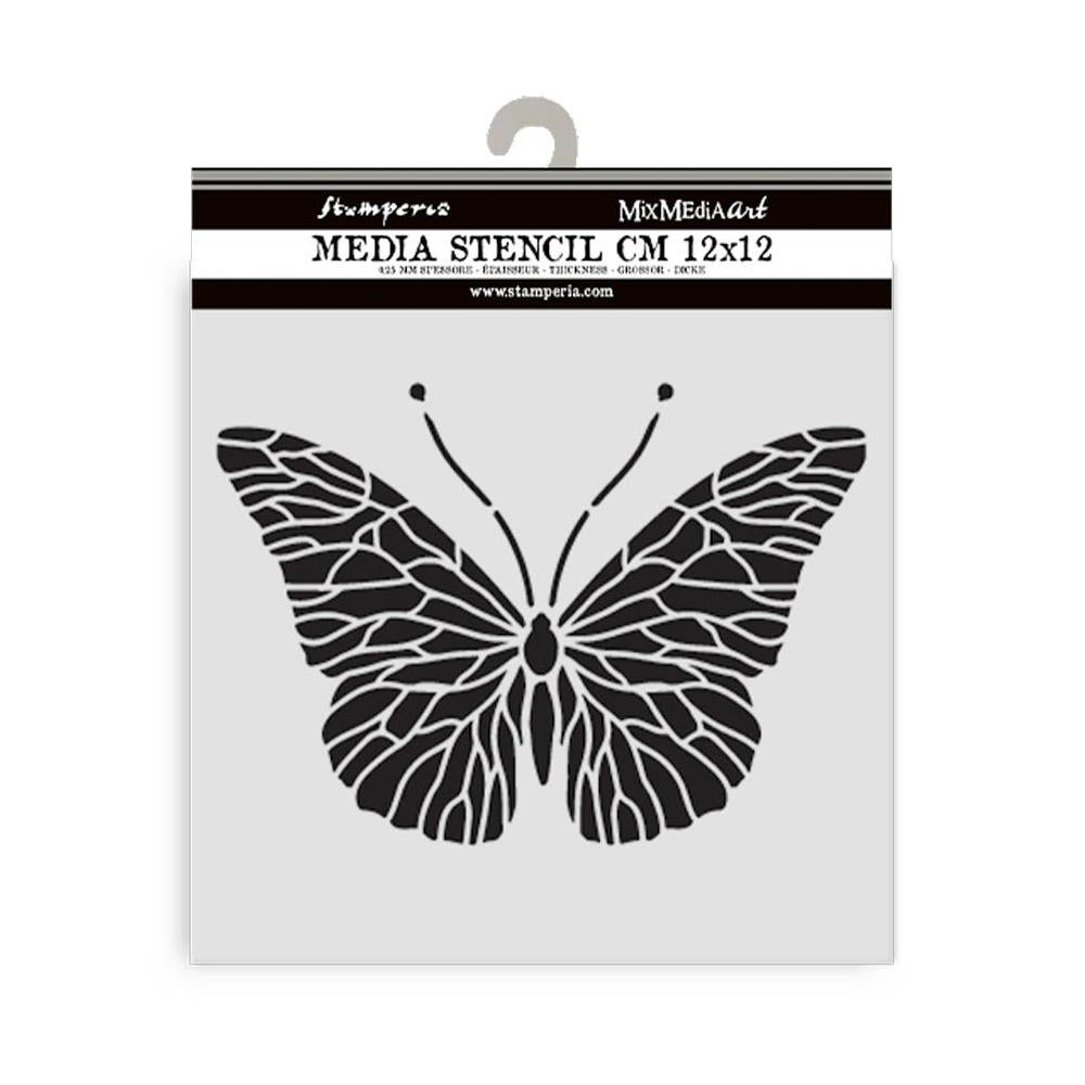 Stamperia - Quiet Days - Stencil - Butterfly - 12x12cm