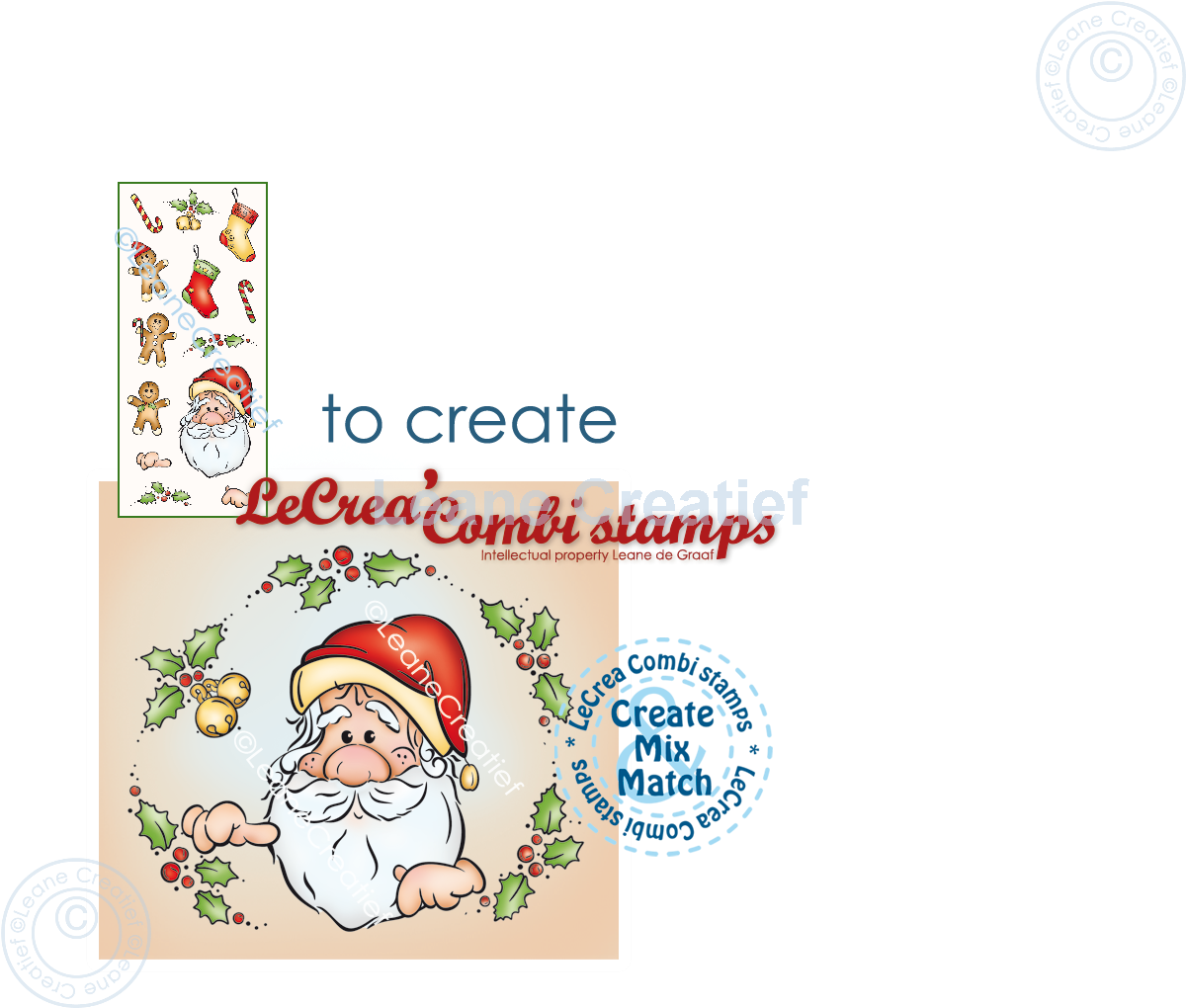 Leane - Clearstamp - Santa