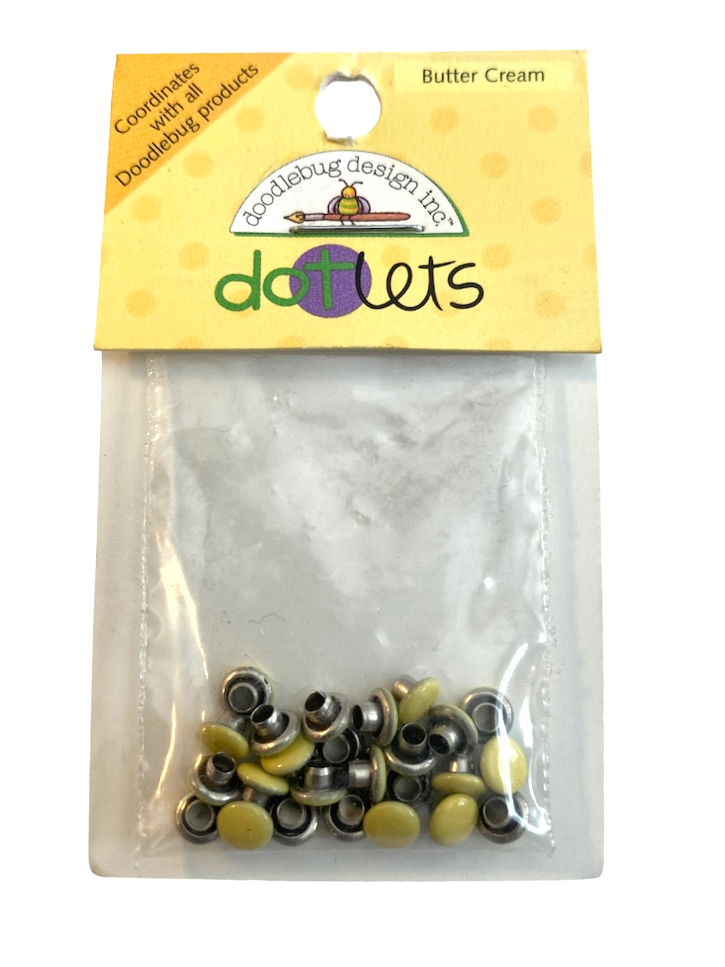 Doodlebug - Butter Cream - dotlets