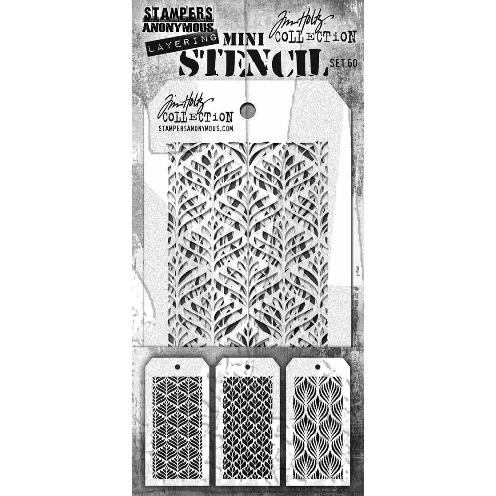 Tim Holtz - Mini Stencil  Set #60