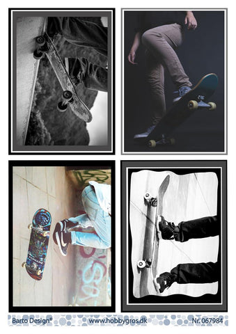 Barto Design - Utklippsark - Skateboard