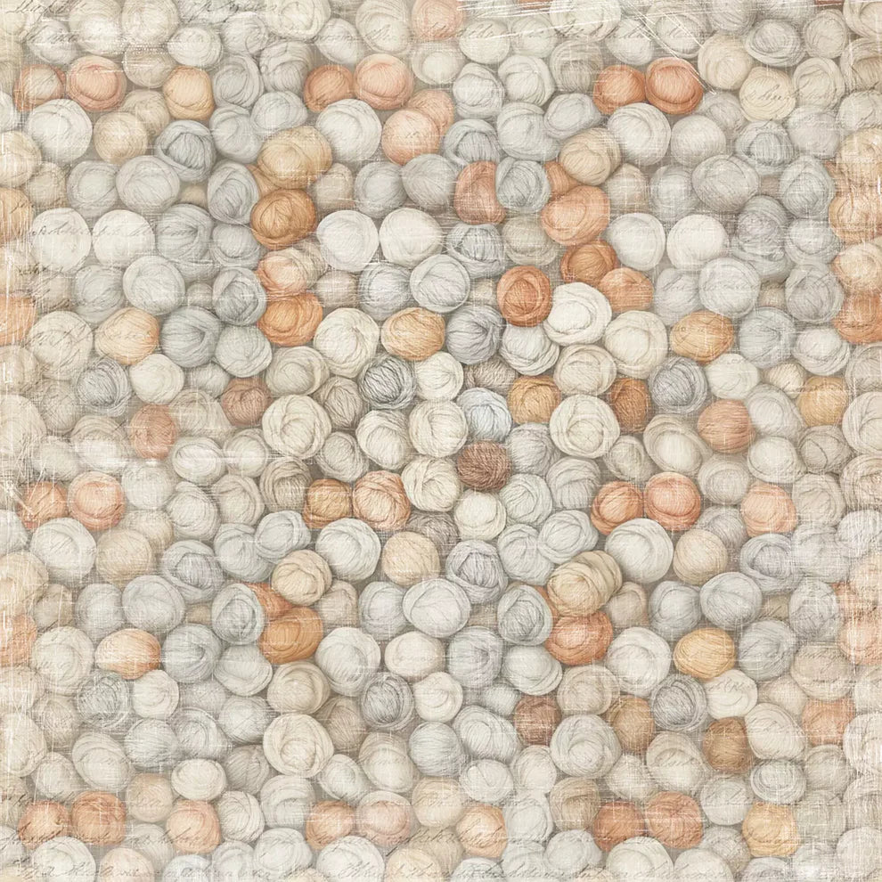 Reprint - Cozy Season - Flower Corner - 12 x 12"