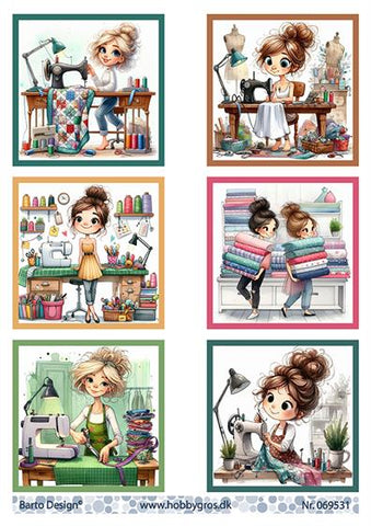 Barto Design - Utklippsark - Sewing all day