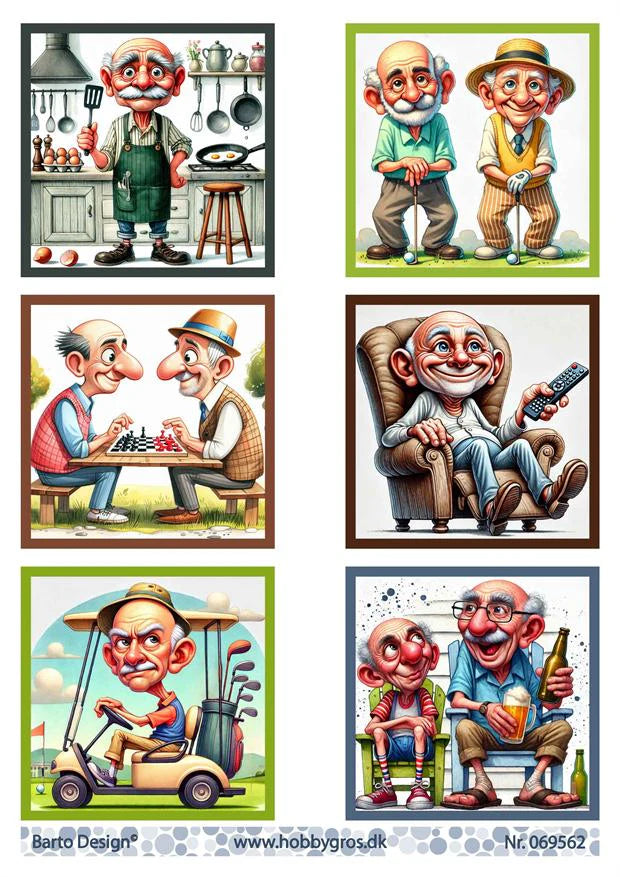 Barto Design - Utklippsark - Grandpa's Hobby