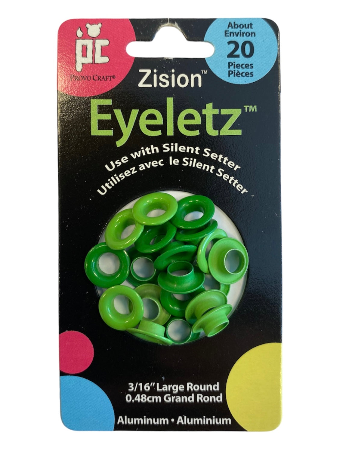 Provocraft - Eyelets - 3/16" - Green Jello