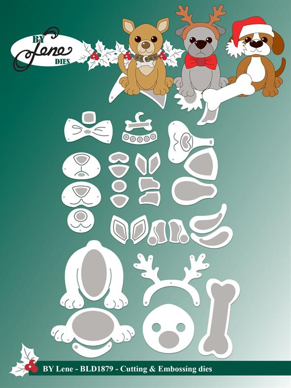 By Lene Design - Dies - Christmas Doggies