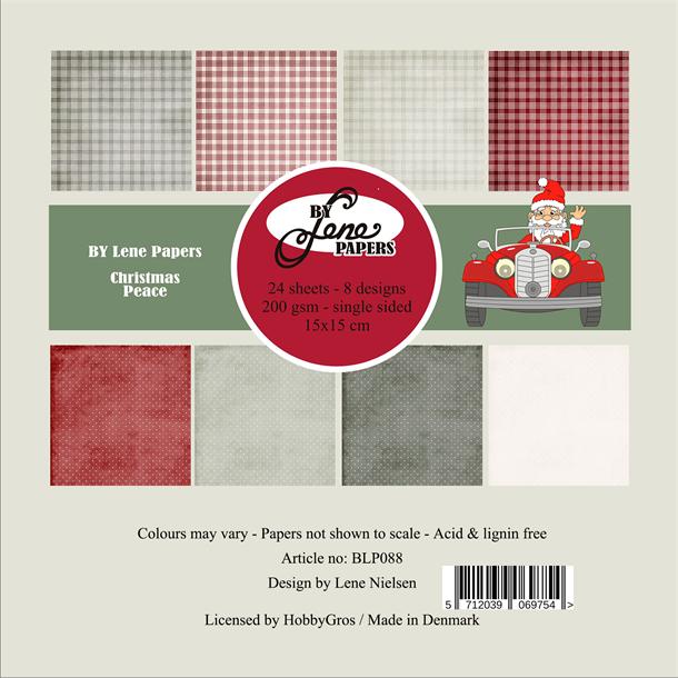 By Lene Design - Christmas Peace - 6 x 6 " Paper Pad