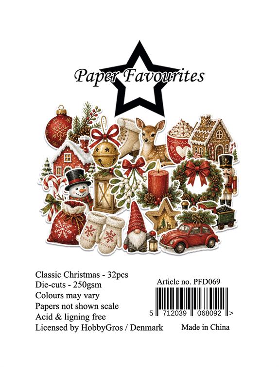 Paper Favourites - Die Cuts - Ephemera - Classic Christmas
