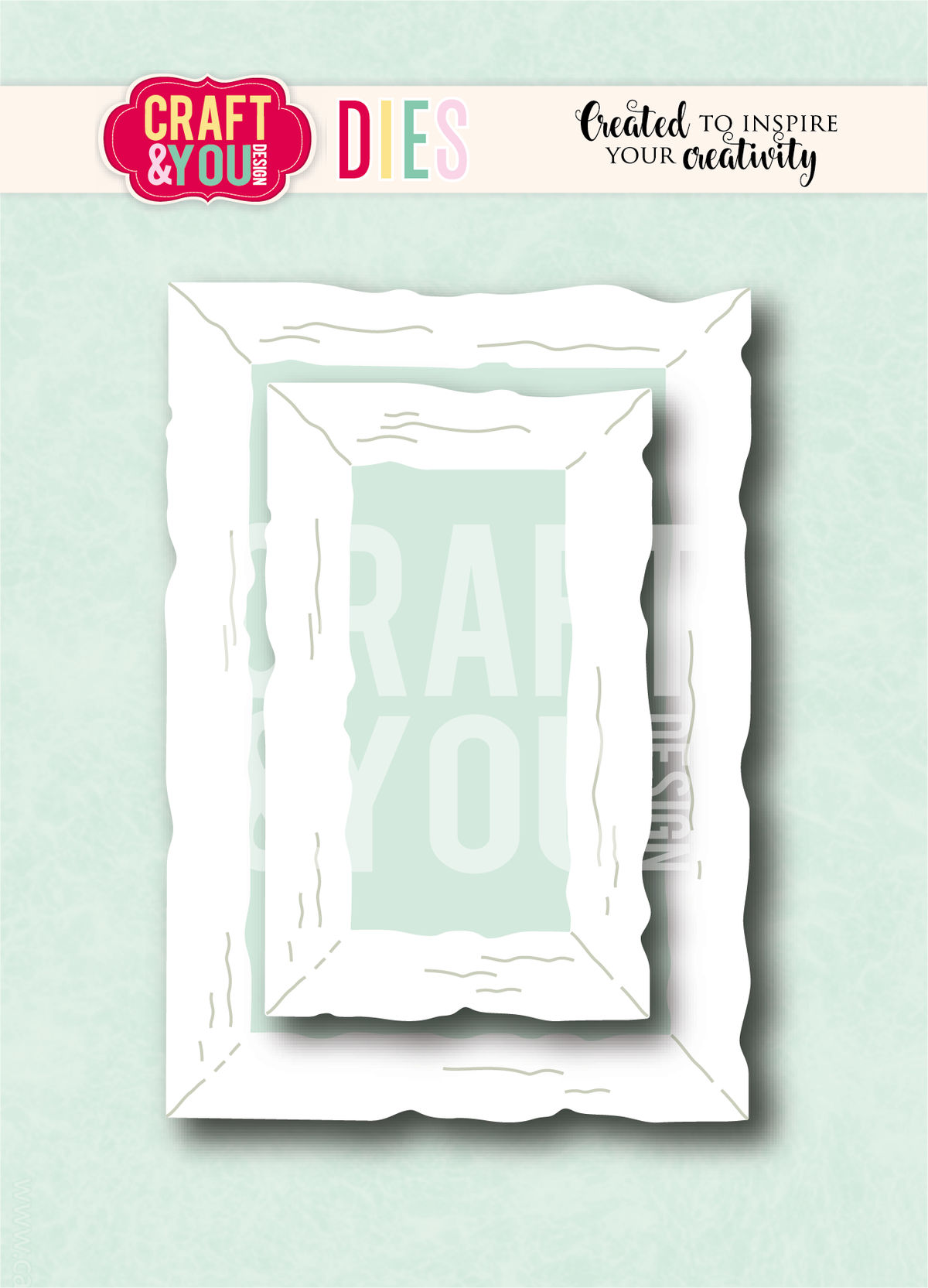 Craft and You - Dies - Wooden Old Frame by Gosia