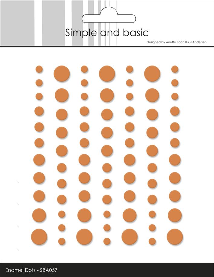 Simple and Basics - Matte Enamel Dots - Mandarine