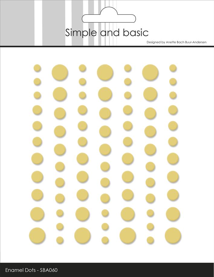 Simple and Basics - Matte Enamel Dots - Buttercup