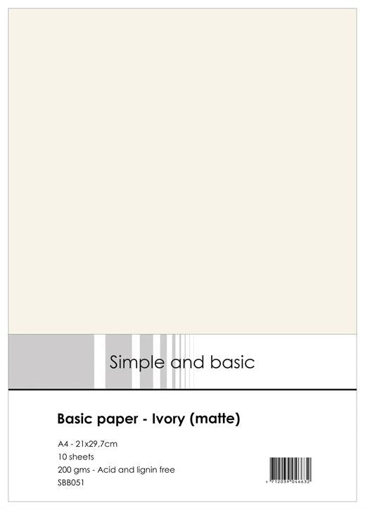 Simple and Basic - Basic Paper - Ivoty - matte - A4