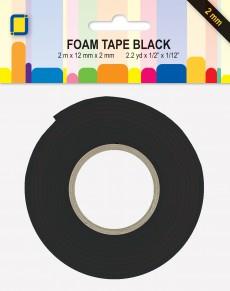 Foamtape/Klebetape Black 2mx12mmx2mm