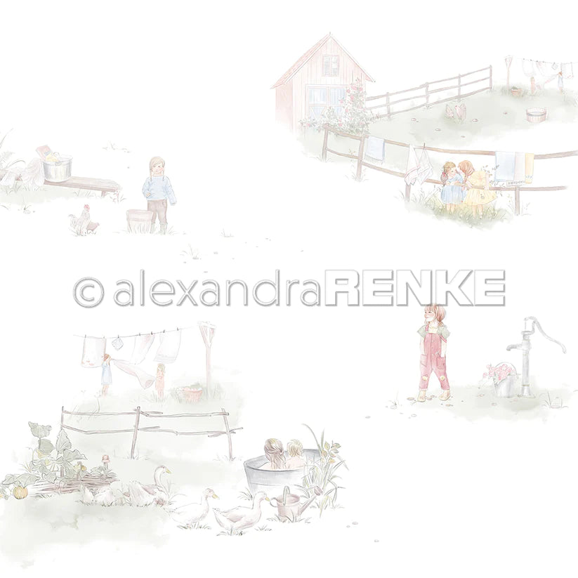 Alexandra Renke - Summer Joy  - Wash day  12 x 12"